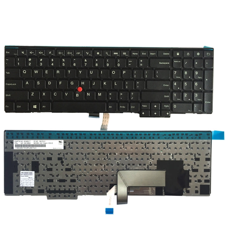 Tastiera versione USA per Lenovo Thinkpad E540 E545 E531 T540 T540P W540 W541 W550s, For Thinkpad E540 (US)