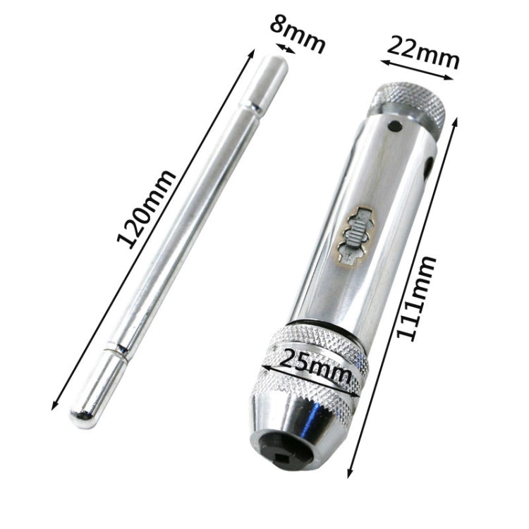 Chiave a cricchetto regolabile allungata M5-M12 con giramaschi positivo e inverso, M5-M12