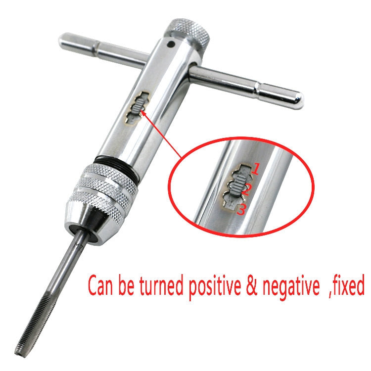 Chiave a cricchetto regolabile allungata M5-M12 con giramaschi positivo e inverso, M5-M12