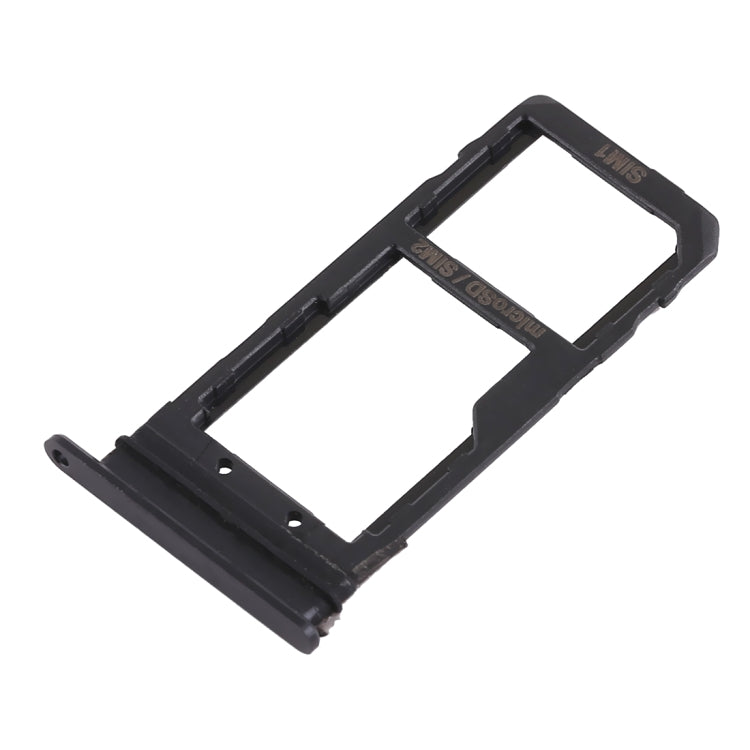 SIM Card Tray + SIM Card Tray / Micro SD Card Tray for HTC U11+, For HTC U11+ (Black)