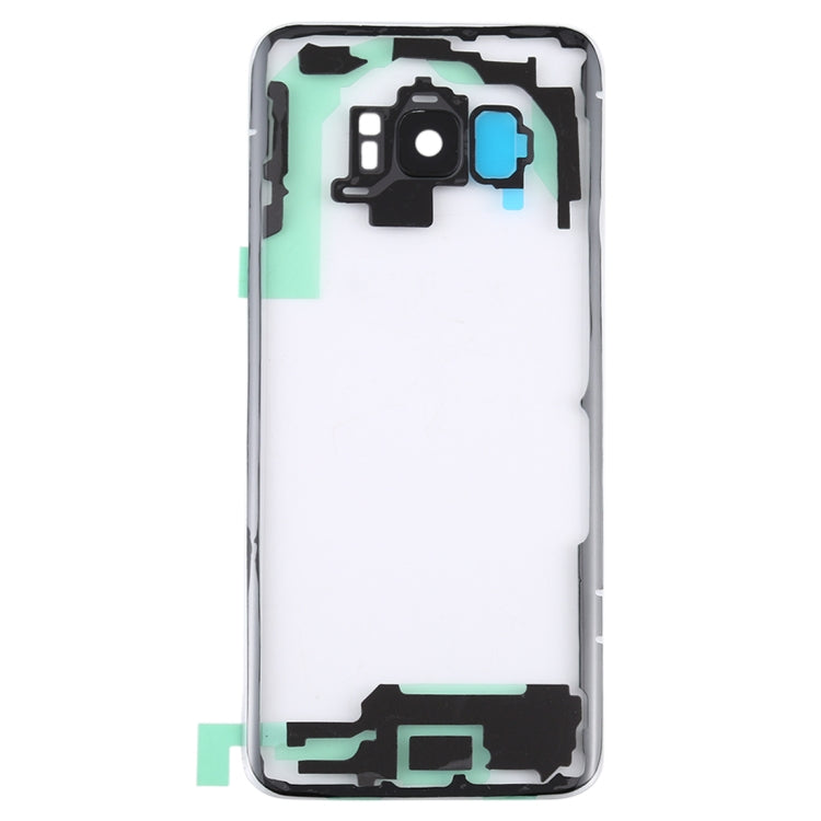 Per Samsung Galaxy S8 / G950 G950F G950FD G950U G950A G950P G950T G950V G950R4 G950W G9500 Cover posteriore batteria trasparente con copriobiettivo fotocamera, For Galaxy S8