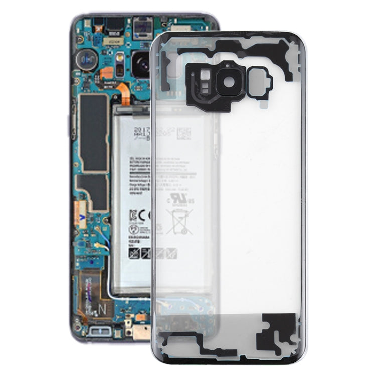 For Samsung Galaxy S8+ / G955 G955F G955FD G955U G955A G955P G955T G955V G955R4 G955W G9550 Clear Battery Back Cover with Camera Lens Cover, For Galaxy S8+