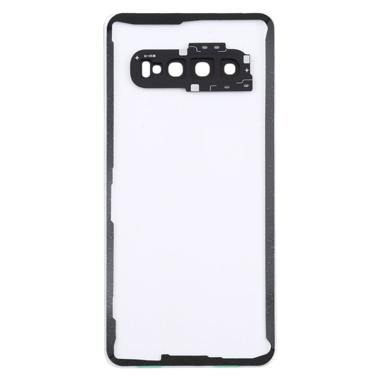 Per Samsung Galaxy S10 G973F/DS G973U G973 SM-G973 Cover posteriore batteria trasparente con copriobiettivo fotocamera, For Galaxy S10