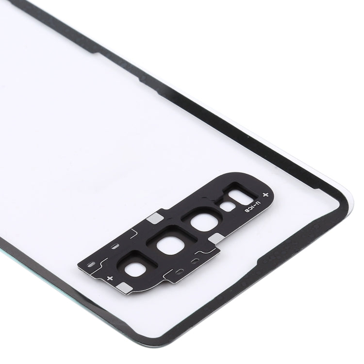 Per Samsung Galaxy S10 G973F/DS G973U G973 SM-G973 Cover posteriore batteria trasparente con copriobiettivo fotocamera, For Galaxy S10