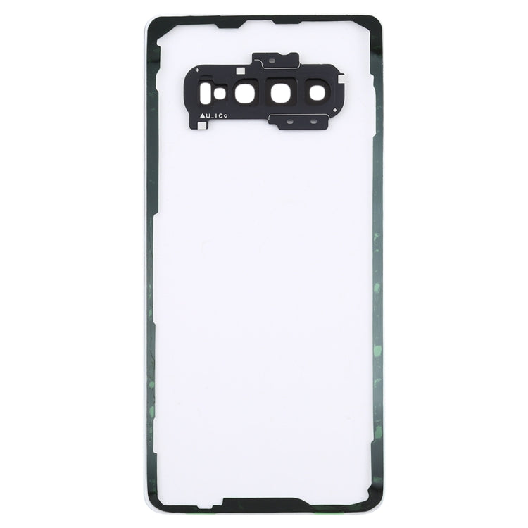 Per Samsung Galaxy S10+ SM-G9750 G975F Cover posteriore batteria trasparente con copriobiettivo fotocamera, For Galaxy S10+