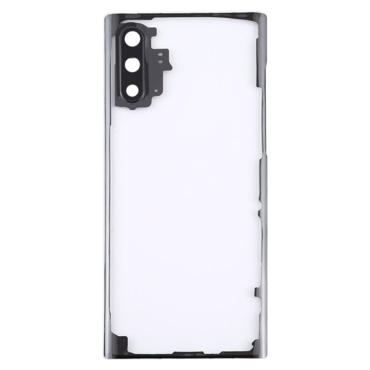 Per Samsung Galaxy Note 10 N970 N9700 Cover posteriore batteria trasparente con copriobiettivo fotocamera, For Galaxy Note 10