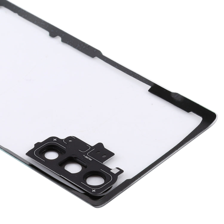 Per Samsung Galaxy Note 10 N970 N9700 Cover posteriore batteria trasparente con copriobiettivo fotocamera, For Galaxy Note 10