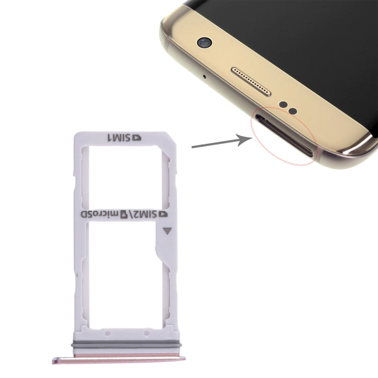 For Galaxy S7 Edge 2 SIM Card Tray/Micro SD Card Tray, For Galaxy S7 Edge, For Samsung Galaxy S7 Edge