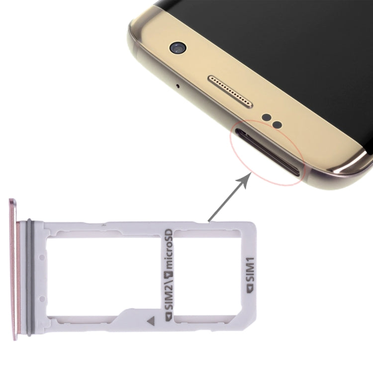 For Galaxy S7 Edge 2 SIM Card Tray/Micro SD Card Tray, For Galaxy S7 Edge, For Samsung Galaxy S7 Edge