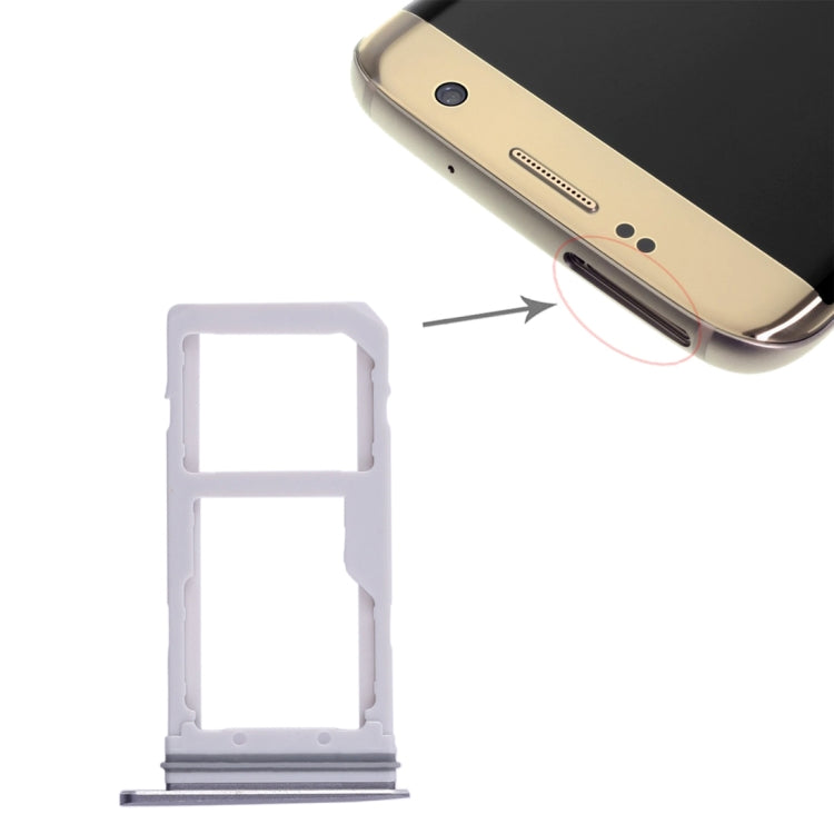 For Galaxy S7 Edge 2 SIM Card Tray/Micro SD Card Tray, For Galaxy S7 Edge, For Samsung Galaxy S7 Edge