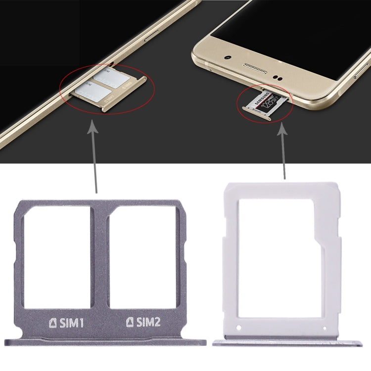 Per Galaxy A9100 / A9 (2016) 2 Vassoio scheda SIM + Vassoio scheda Micro SD, For GalaxyA9 (2016), For Samsung Galaxy A9(2016) Double, For Samsung Galaxy A9 (2016)