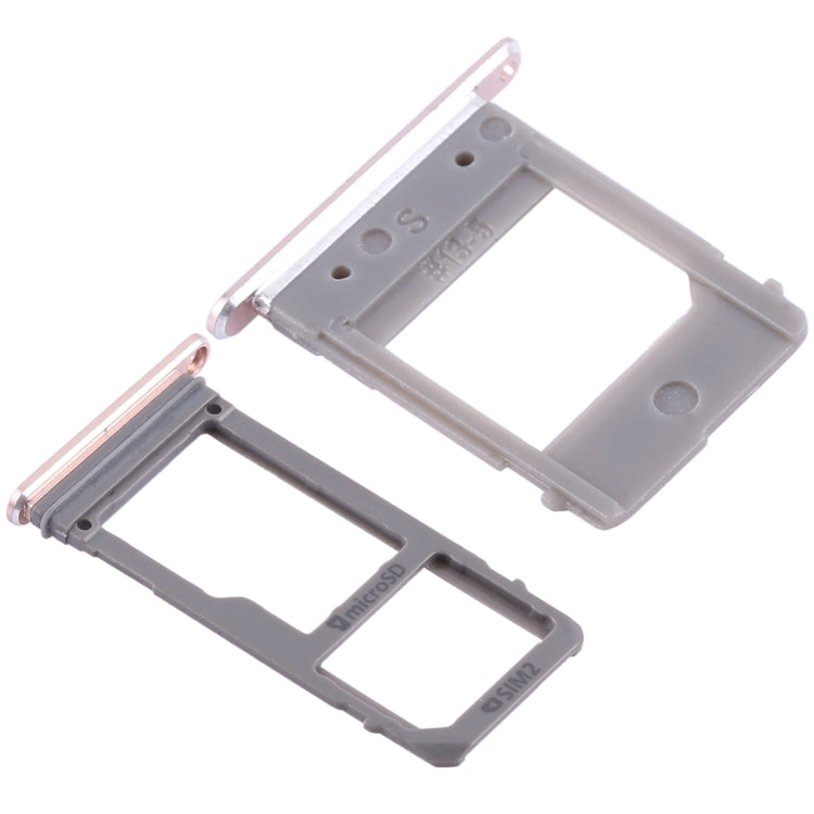 For Galaxy A520 / A720 2 SIM Card Tray + Micro SD Card Tray, For Galaxy A520 / A720, For Samsung Galaxy A520 (Double), For Samsung Galaxy A5 (2017) Double, For GalaxyA520 / A720