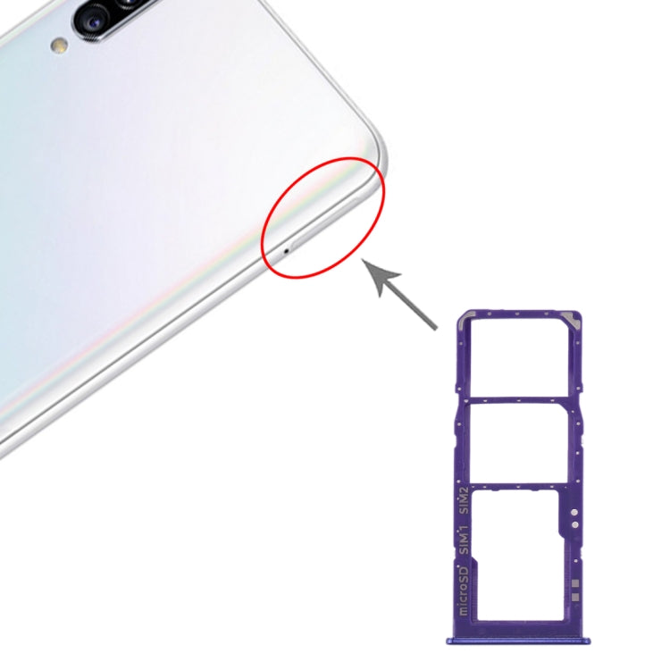 Per Samsung Galaxy A30s Vassoio scheda SIM + Vassoio scheda SIM + Vassoio scheda micro SD, For Samsung Galaxy A30s