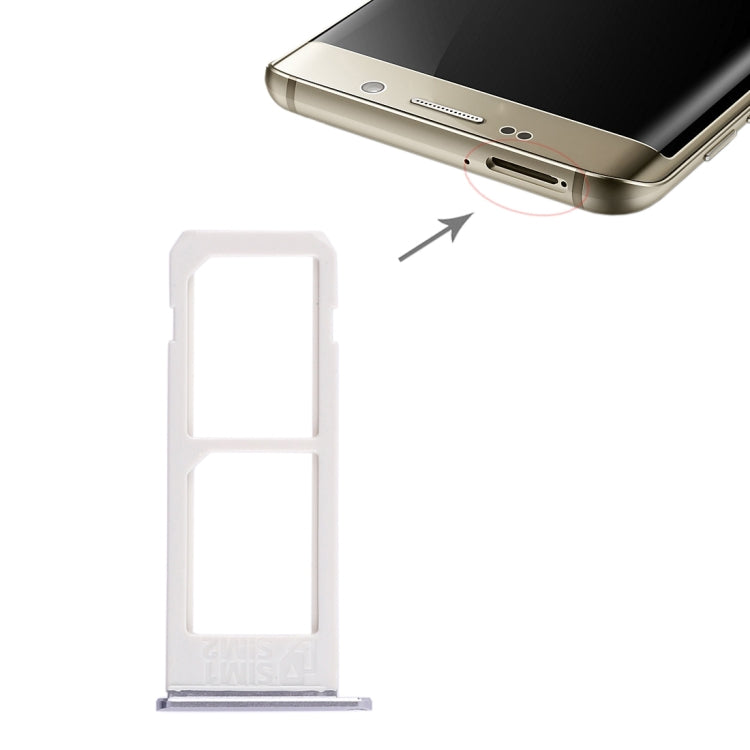 For Galaxy S6 Edge plus / S6 Edge+ 2 SIM Card Tray, For Galaxy S6+, For Samsung Galaxy S6 Edge plus(Double)