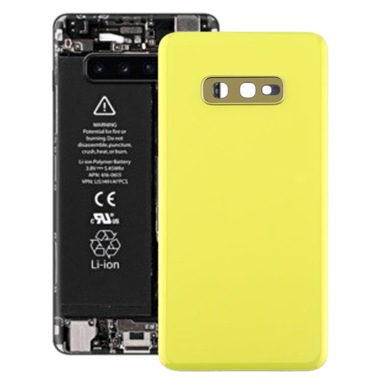 Per la copertura posteriore della batteria Galaxy S10e con obiettivo della fotocamera, For Samsung Galaxy S10e（Lens）, For Samsung Galaxy S10e(with Lens), For Galaxy S10e（with Lens）, For Galaxy S10e（with Lens）(Yellow)