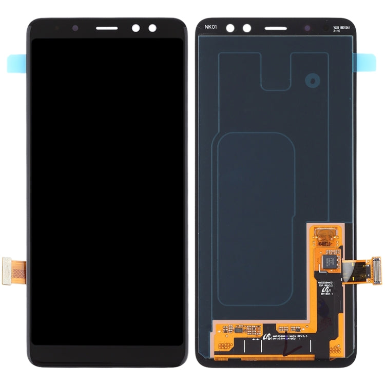 Schermo LCD AMOLED per Galaxy A8 (2018) / A5 (2018) / A530 con digitalizzatore assemblaggio completo (nero), For Samsung Galaxy A8 (2018)