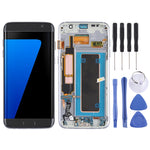 Schermo LCD originale in materiale Super AMOLED e digitalizzatore assemblato completo (con telaio/cavo flessibile per porta di ricarica/cavo flessibile per pulsante di accensione/cavo flessibile per pulsante volume) per Galaxy S7 Edge/G935F/G935FD     ...