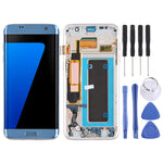 Schermo LCD originale in materiale Super AMOLED e digitalizzatore assemblato completo (con telaio/cavo flessibile per porta di ricarica/cavo flessibile per pulsante di accensione/cavo flessibile per pulsante volume) per Galaxy S7 Edge/G935F/G935FD     ...