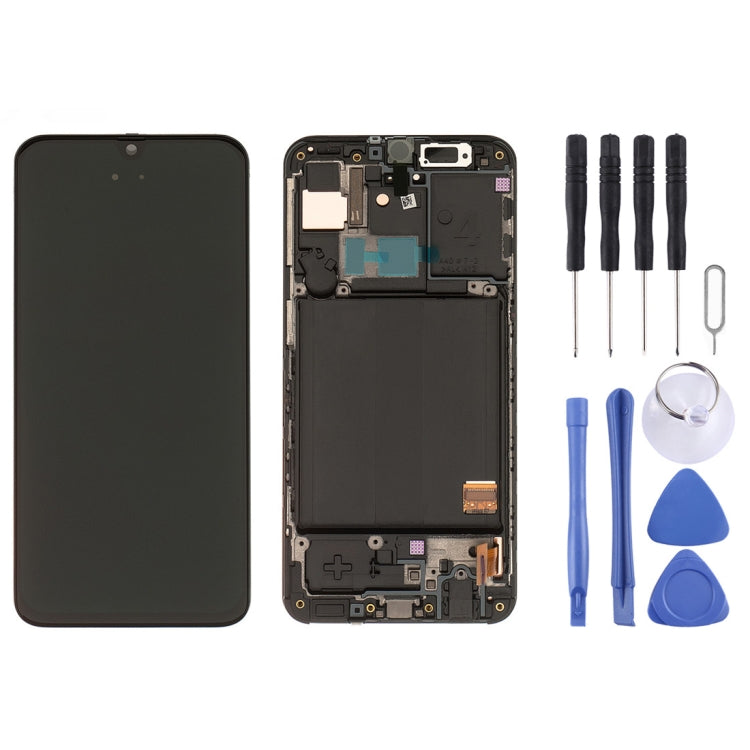 LCD Screen and Digitizer Full Assembly with Frame for Galaxy A40 SM-A405F, For Samsung Galaxy A40 (Frame)