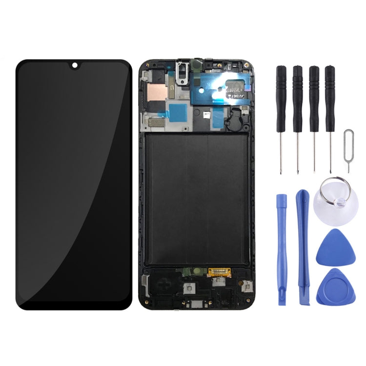 Schermo LCD originale e digitalizzatore assemblaggio completo con cornice per Galaxy A50 SM-A505F, For Samsung Galaxy A50 (Frame)