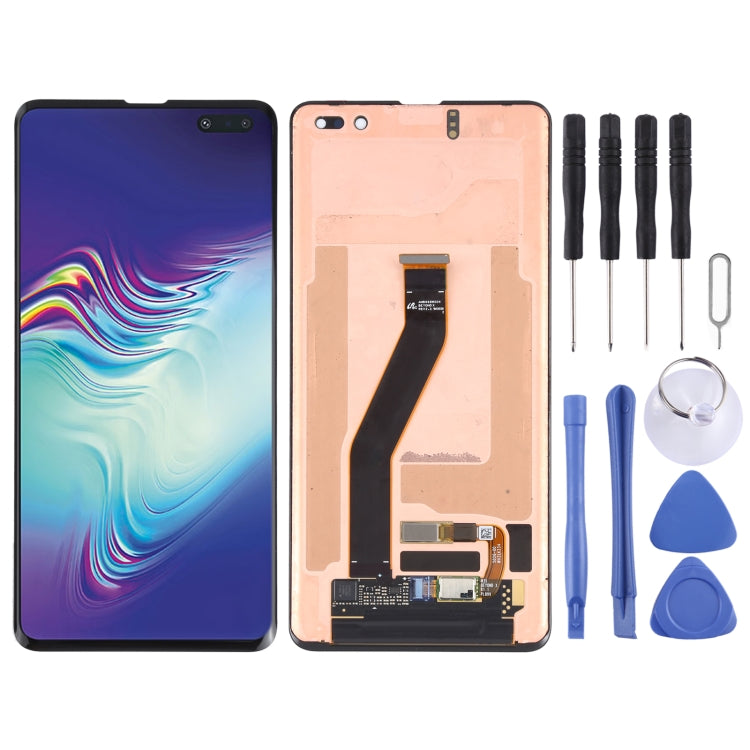 Schermo LCD e digitalizzatore in materiale AMOLED dinamico originale assemblaggio completo per Galaxy S10 5G, For Samsung Galaxy S10 5G (AMOLED)