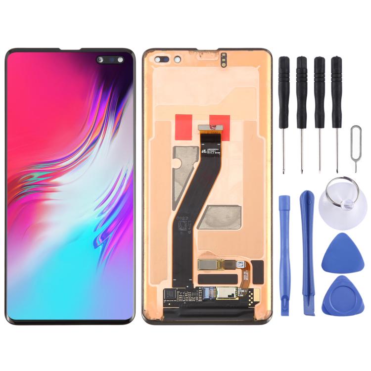Schermo LCD e digitalizzatore in materiale AMOLED dinamico originale assemblaggio completo per Galaxy S10 5G, For Samsung Galaxy S10 5G (AMOLED)