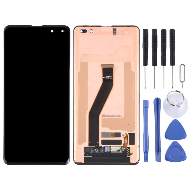 Schermo LCD e digitalizzatore in materiale AMOLED dinamico originale assemblaggio completo per Galaxy S10 5G, For Samsung Galaxy S10 5G (AMOLED)