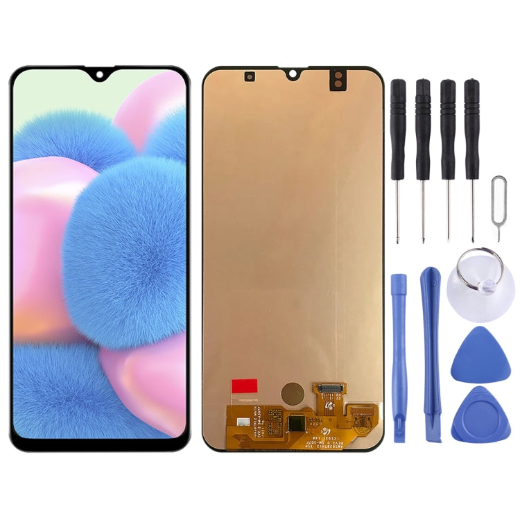 Original Super AMOLED LCD Screen and Digitizer Full Assembly for Galaxy A30s, For Samsung Galaxy A30s (Super AMOLED)