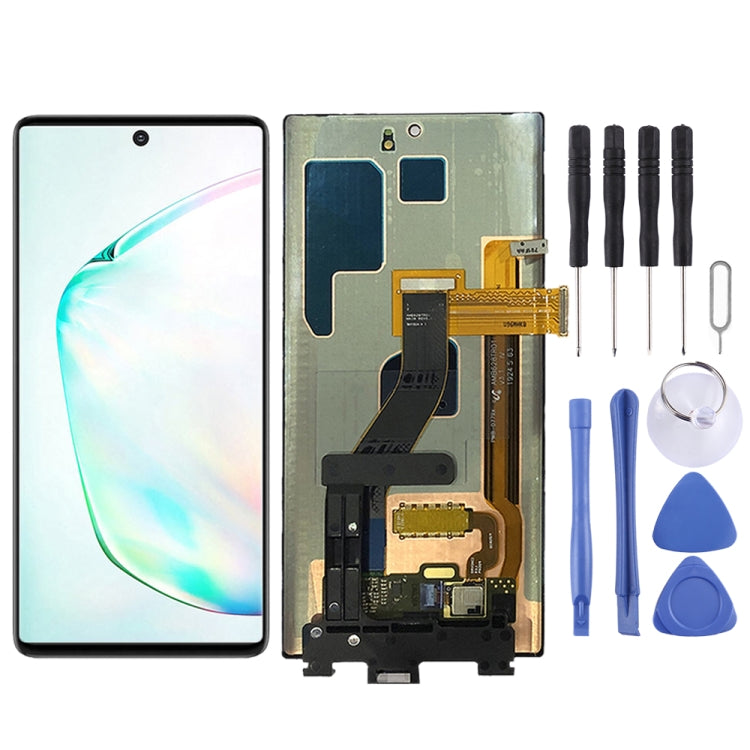 Schermo LCD originale in materiale AMOLED dinamico e digitalizzatore assemblaggio completo per Galaxy Note 10, For Samsung Galaxy Note 10 (Dynamic AMOLED)