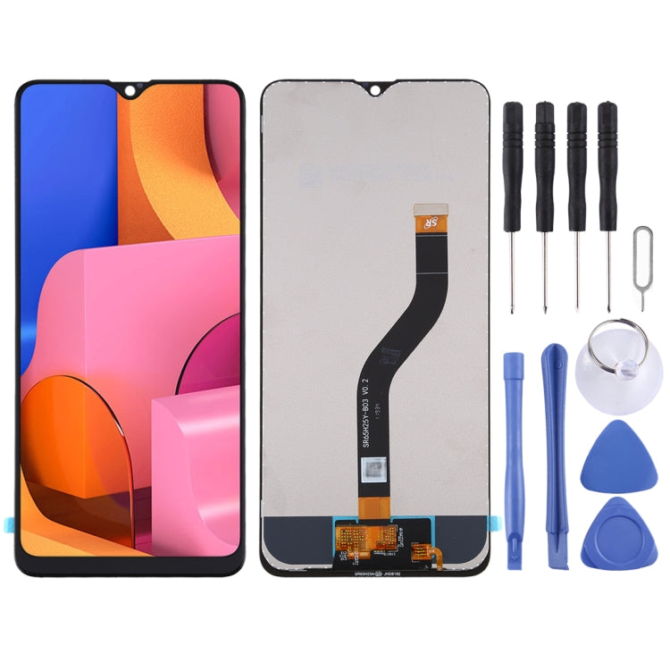 Schermo LCD originale in materiale IPS e digitalizzatore assemblaggio completo per Galaxy A20s, For Samsung Galaxy A20s (IPS)