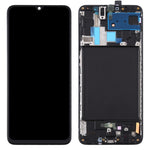 Schermo LCD originale in materiale Super AMOLED e digitalizzatore assemblaggio completo con cornice per Galaxy A70, For Samsung Galaxy A70 (Super AMOLED)