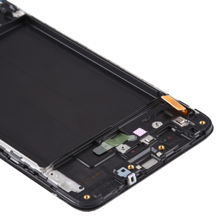 Schermo LCD originale in materiale Super AMOLED e digitalizzatore assemblaggio completo con cornice per Galaxy A70, For Samsung Galaxy A70 (Super AMOLED)