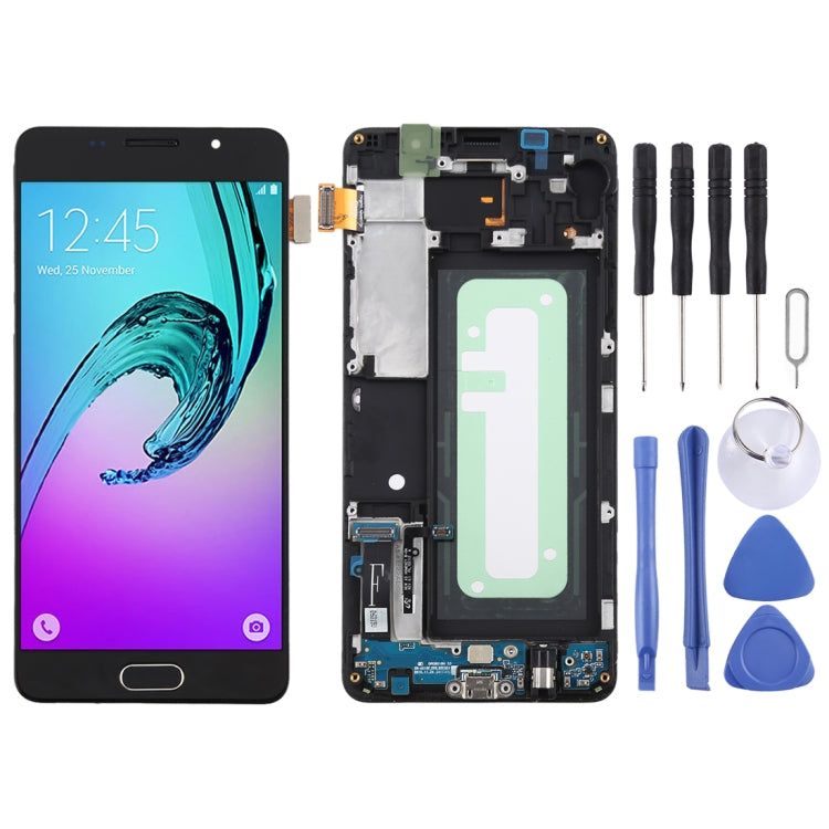 Schermo LCD in materiale TFT e digitalizzatore assemblaggio completo con cornice per Galaxy A5 (2016) / A510F, For Galaxy A5 (2016) (TFT Material), For Galaxy A5 (2016) with Frame,TFT