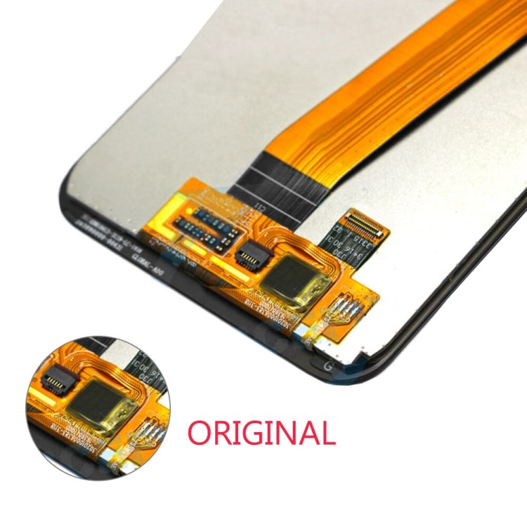 Original PLS TFT Material LCD Screen and Digitizer Full Assembly (Narrow Flex Cable) for Galaxy A01, For Samsung Galaxy A01 SM-A015F(Original )(Narrow)