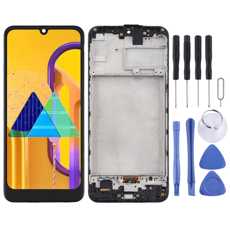 Schermo LCD in materiale TFT e digitalizzatore assemblaggio completo con cornice per Samsung Galaxy M30s, For Samsung Galaxy M30s (TFT)