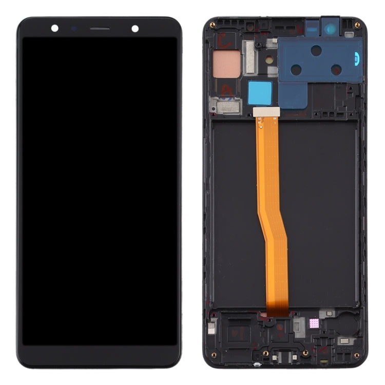 Schermo LCD in materiale TFT e digitalizzatore assemblaggio completo con cornice per Samsung Galaxy A7 (2018) / SM-A750F, For Samsung Galaxy A7 (2018)(RU), For Samsung Galaxy A7 (2018) (TFT)