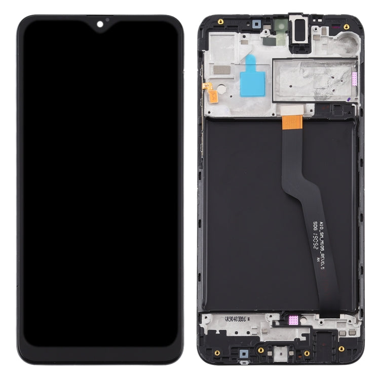 Schermo LCD e digitalizzatore assemblaggio completo con cornice per Samsung Galaxy A10 / SM-A105F (versione a scheda singola), For Samsung Galaxy A10