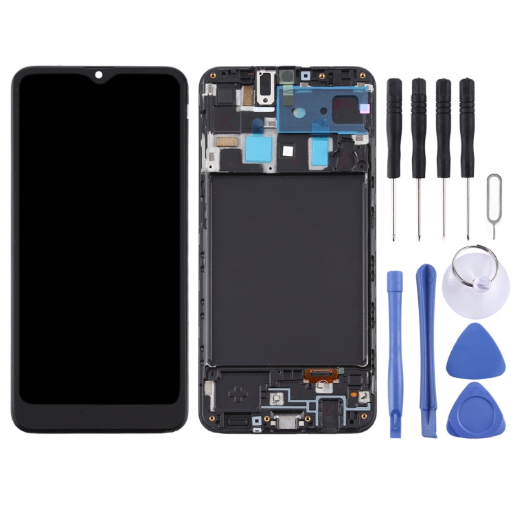 TFT LCD Screen and Digitizer Full Assembly with Frame for Samsung Galaxy A20 / SM-A205F (EU Version), For Samsung Galaxy A20 (TFT)