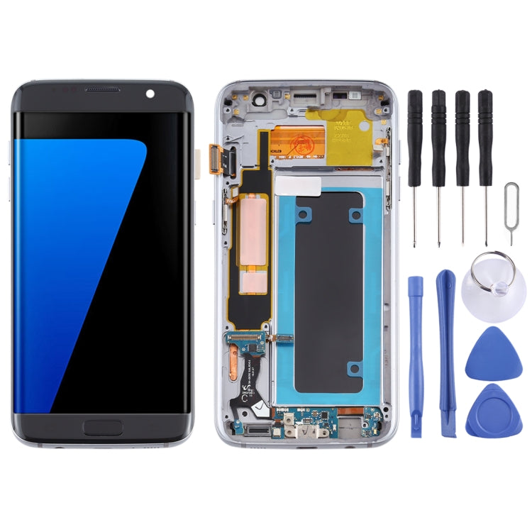 Schermo LCD in materiale OLED e digitalizzatore assemblaggio completo con cornice per Samsung Galaxy S7 Edge / SM-G935F, For Galaxy S7 Edge (OLED), For Samsung Galaxy S7 Edge (OLED), For Galaxy S7 Edge (OLED Material)