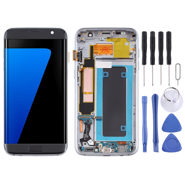 Schermo LCD in materiale OLED e digitalizzatore assemblaggio completo con cornice per Samsung Galaxy S7 Edge / SM-G935F, For Galaxy S7 Edge (OLED), For Samsung Galaxy S7 Edge (OLED), For Galaxy S7 Edge (OLED Material)                                   ...