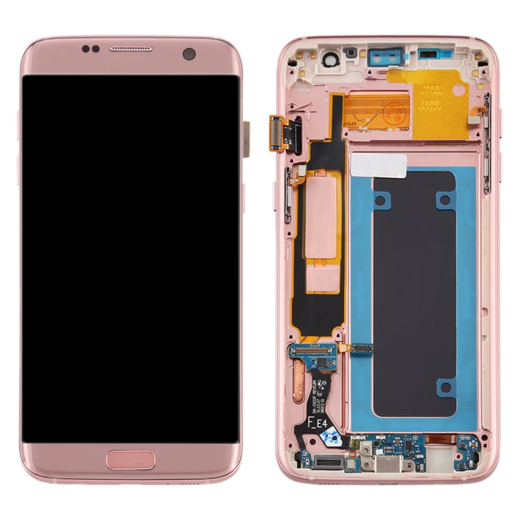 OLED Material LCD Screen and Digitizer Full Assembly with Frame for Samsung Galaxy S7 Edge / SM-G935F, For Galaxy S7 Edge (OLED), For Samsung Galaxy S7 Edge (OLED), For Galaxy S7 Edge (OLED Material)