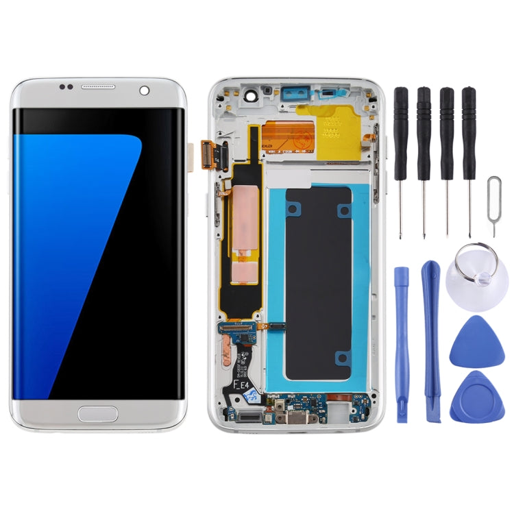 Schermo LCD in materiale OLED e digitalizzatore assemblaggio completo con cornice per Samsung Galaxy S7 Edge / SM-G935F, For Galaxy S7 Edge (OLED), For Samsung Galaxy S7 Edge (OLED), For Galaxy S7 Edge (OLED Material)