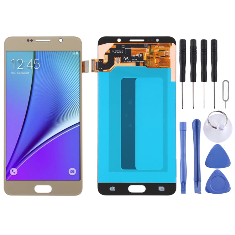 Schermo LCD in materiale OLED da 5,5 pollici e digitalizzatore assemblaggio completo per Samsung Galaxy Note 5, For Galaxy Note 5(OLED), For Samsung Galaxy Note 5(OLED Material)