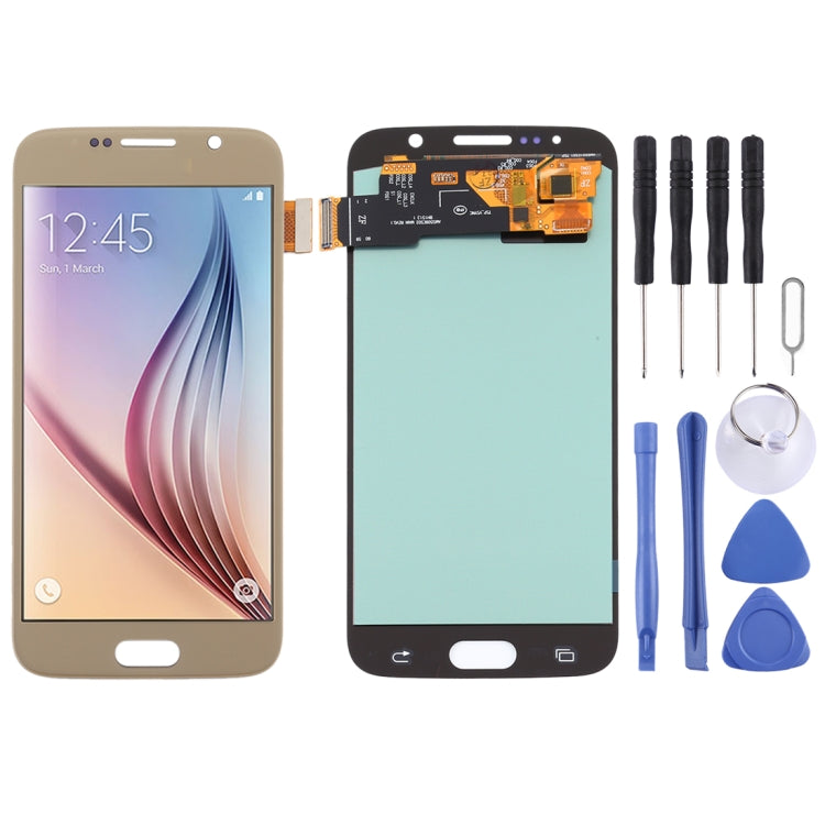 OLED Material LCD Screen and Digitizer Full Assembly for Samsung Galaxy S6, For Samsung Galaxy S6(OLED), For Samsung Galaxy S6(OLED Material)