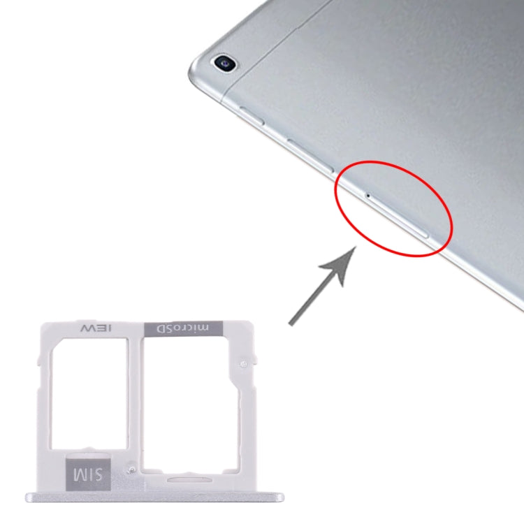 Per Samsung Galaxy Tab A 10.1 (2019) / SM-T515 Vassoio scheda SIM + Vassoio scheda micro SD, For Galaxy Tab A 10.1 (2019), For Samsung Galaxy Tab A 10.1 (2019)