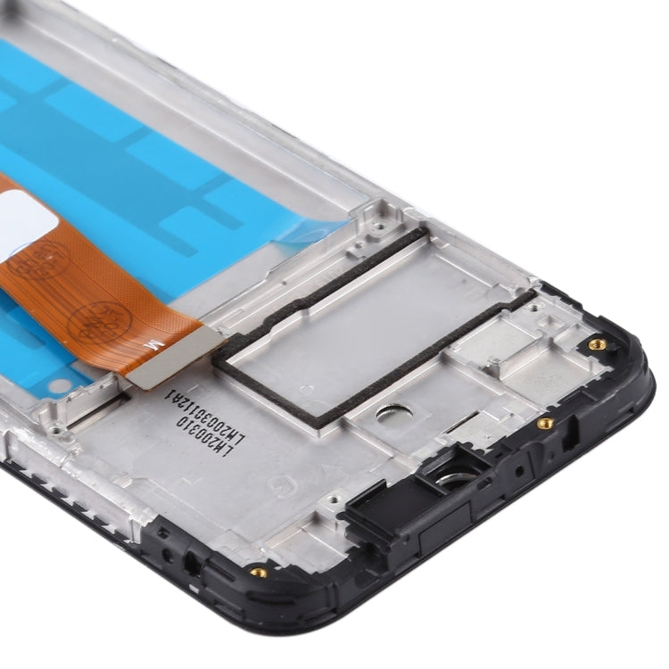 Schermo LCD e digitalizzatore assemblaggio completo con cornice (cavo flessibile stretto) per Samsung Galaxy A01, For Samsung Galaxy A01 SM-A015F(Narrow)