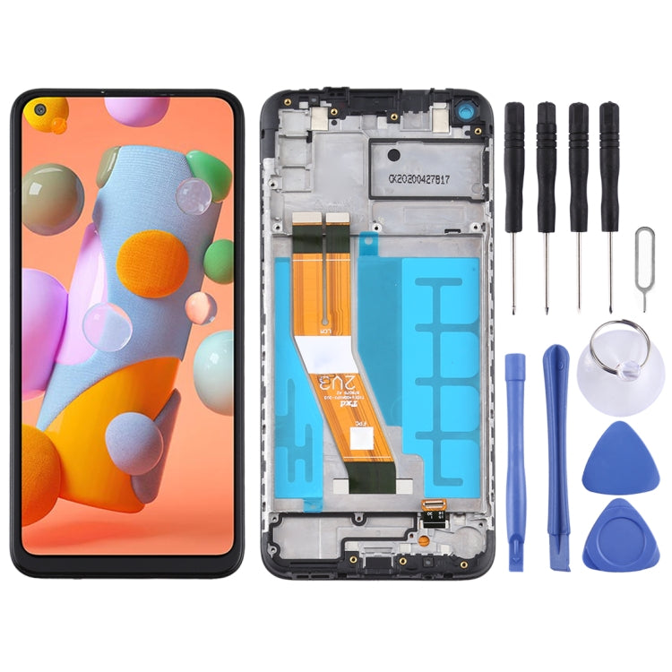 Schermo LCD e digitalizzatore assemblaggio completo con cornice per Samsung Galaxy A11, For Samsung Galaxy A11