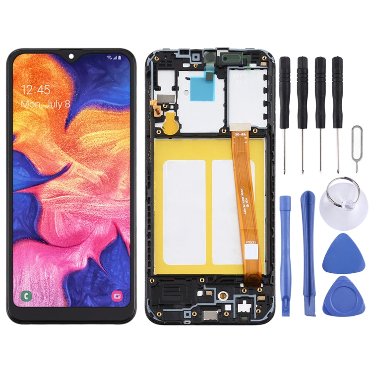 Schermo LCD in materiale TFT e digitalizzatore assemblaggio completo con cornice per Samsung Galaxy A10e, For Samsung Galaxy A10e(TFT)