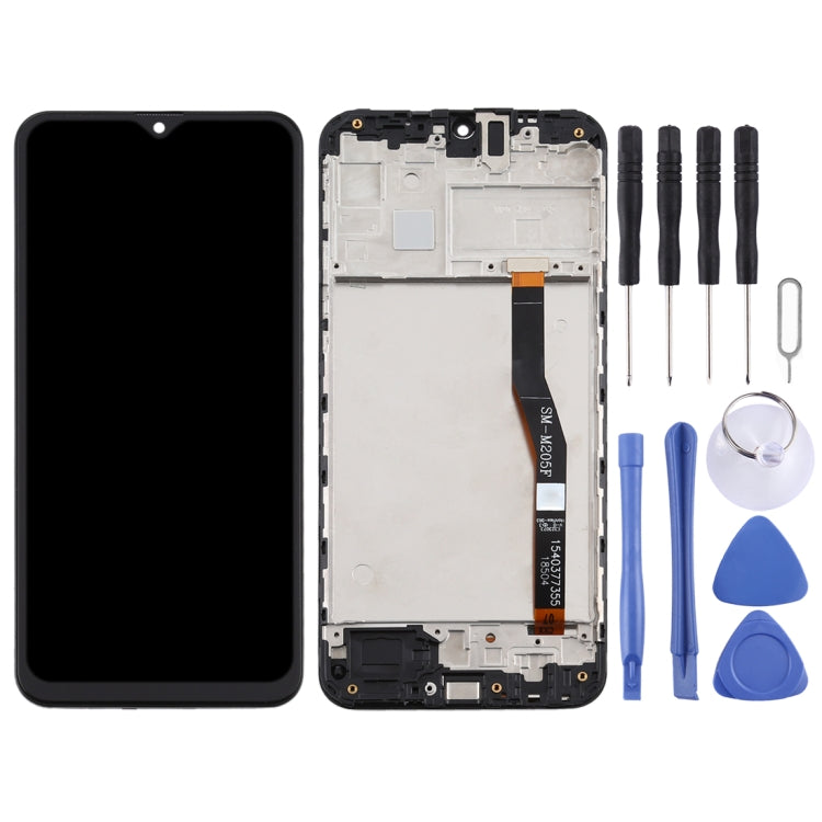 Schermo LCD in materiale TFT e digitalizzatore assemblaggio completo con cornice per Samsung Galaxy M20, For Samsung Galaxy M20(TFT)