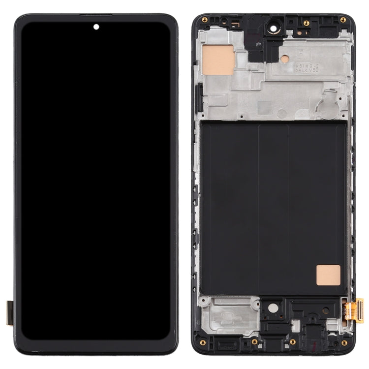 Schermo LCD in materiale TFT e digitalizzatore assemblaggio completo con cornice per Samsung Galaxy A51 4G, For Samsung Galaxy A51 4G(TFT)